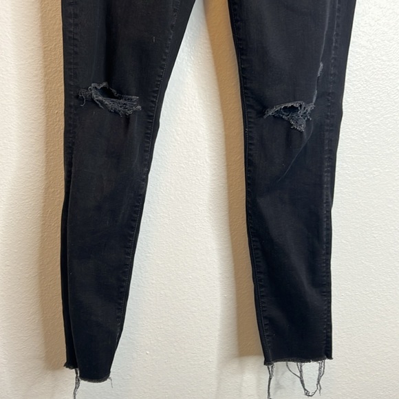 Mother The Looker Ankle Fray Jeans Guilty as Sin 26 - Picture 7 of 12